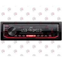 магнитола JVC  KD-X 162R FM/USB/AUX/MP3/Android/сьемн пан./красная подсв.