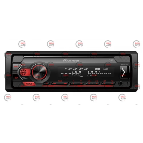 магнітола Pioneer  MVH-S120 UB FM/USB/AUX/MP3/Android/знімна пан/червона підсв.