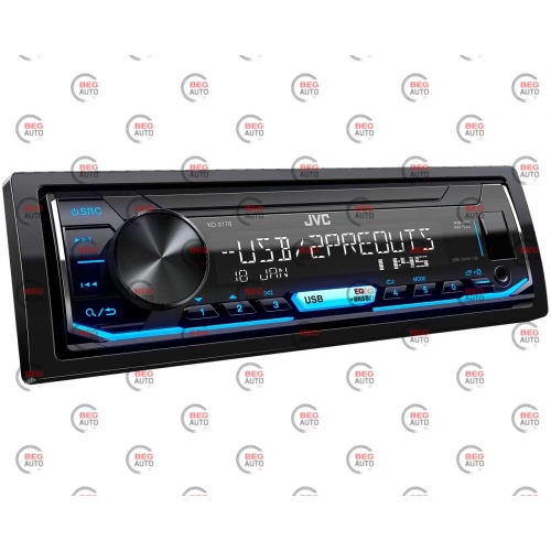 магнитола JVC  KD-X 176 FM/USB/AUX/MP3/Android/сьемн пан./мультиколор подсв.