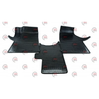 коврики салона VW T5  2003-2015 (1+1)  борт 1см, евроклетка (3шт)