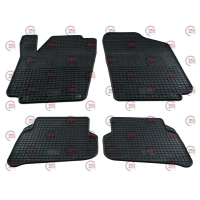 коврики салона VW Polo сед/хетч, Seat Ibiza 2009-2017 борт 1см, евроклетка Polytep