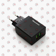 зарядний пристрій від мережі 220В на  2USB 2.4A чорний