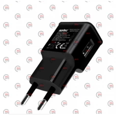 зарядний пристрій від мережі 220В на  USB 2.1A чорний/білий