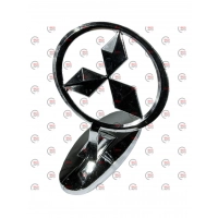 емблема капота "приціл"  Mitsubishi