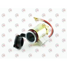 гнездо под разъем прикуривателя металлическое с подсветкой красной