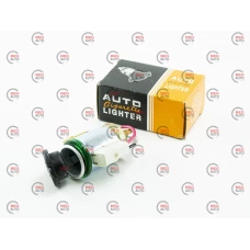 гнездо под разъем прикуривателя металлическое с подсветкой зеленой