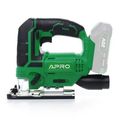 лобзик акумуляторний 20В, 0-3000 об/хв, лазер. маркер, бескл. патрон, макс. 115мм, без АКБ