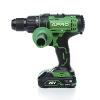 шуруповерт-дриль 2 АКБ 20 В, 2 Ач, 1750об, 2 швидк., LED, інд. заряду (кейс) ударний