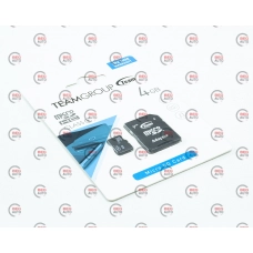 карта пам'яті microSDHC   4Gb class  4 (adapter SD)  Team