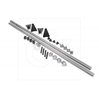 багажник универсал. на водостоки 140см, до 75кг, сталь, прямоуг. Волга,Нива,М2141