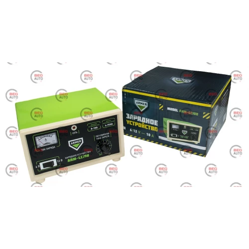 устр-во зарядн. трансф. Armer  6-12В, регулятор 0-10А, 4-95 А/ч, А-метр