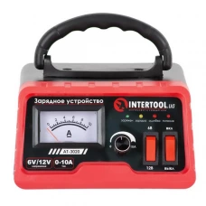 устр-во зарядн. трансф. Intertool  6-12В  0-10А, до 100 А/ч стрел. индик.