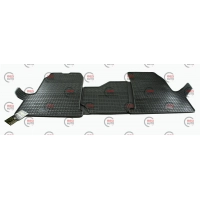 коврики салона Ford Transit 2000-2014  борт 1см, евроклетка (3шт) Polytep