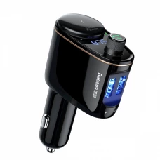 FM модулятор Baseus CCALL-RH01  USB/MP3/12-24В/USB быстрая зарядка 3,4А/Bluetooth 4.2