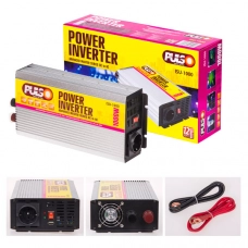 преобразователь напряж. с 12 на 220 В/1000W/USB 2А/на клемы/правильная синусоида/RJ-45 PULSO