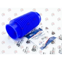 патрубок воздуш. фильтра - ДМРВ  Волга 406 (гофра) силикон синий