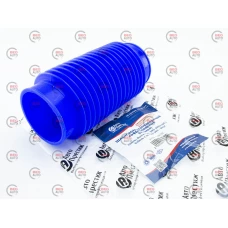 патрубок воздуш. фильтра - ДМРВ  Волга 406 (гофра) силикон синий