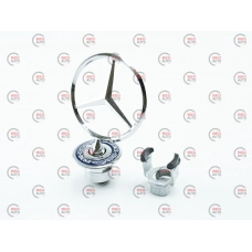 эмблема капота "прицел"  Mercedes W124 new, W202, W203, W210 металл, хром