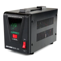 стабілізатор напруги релейний 800W (1000VA), 140-260 В, LED-дисплей, 1 розетка Apro