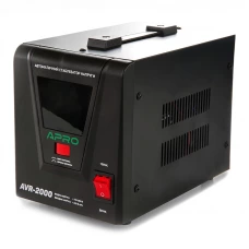 стабилизатор напряжения релейный 1600W (2000VA), 140-260 В, LED-дисплей, 2 розетки Apro