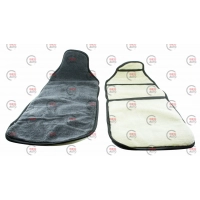 накидка на сидіння "Овчина" чорна (2 шт) з підголівником