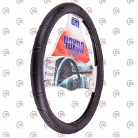 чохол керма  XХХXL  шкірзам  (50 - 52 см)  чорний Vitol  чорна нитка