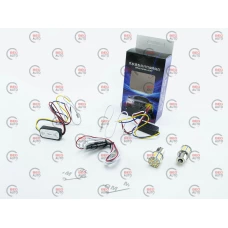 ходовые огни с функцией поворотов 12V  (БЕЛЫЙ+ЖЕЛТЫЙ) 78SMD