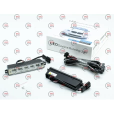 ходовые огни 12V DRL 105 (D-04) 150х30мм 1W метал.корп.