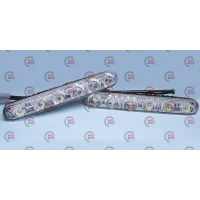 ходовые огни 12V DRL-ARP-6 170х20мм метал.корпус 1W