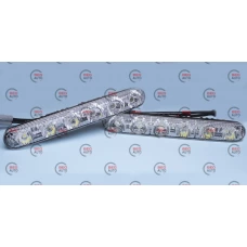 ходовые огни 12V DRL-ARP-6 170х20мм метал.корпус 1W