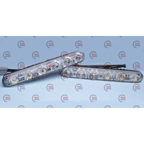 ходовые огни 12V DRL-ARP-6 170х20мм метал.корпус 1W