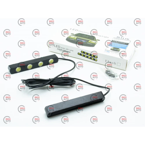 ходові вогні 12V DRL D 011 110х14мм 1W