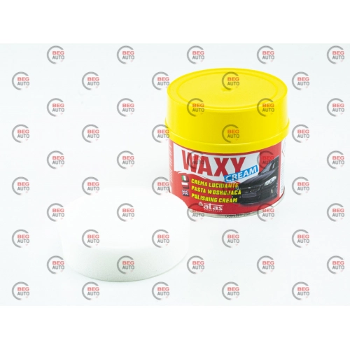 поліроль кузова, паста Atas Waxy cream паста+губка 250ml
