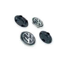 колпачок - заглушка диска  VW  56/66мм (к-т 4шт) под оригинал, с точкой