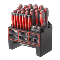 набор отверток и бит, шестигранники, головки 114 шт Intertool