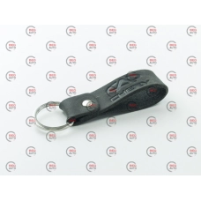 брелок CHERY кожаный  тисненный черный