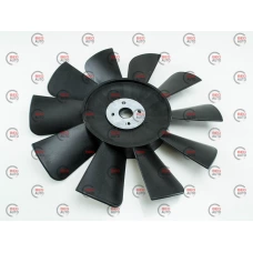 крыльчатка двигателя Газель 10 лоп. черная (с метал. пластиной)