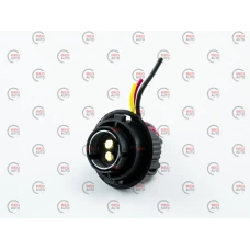 патрон заднього ліхтаря LANOS 2-контакту потрійний захват