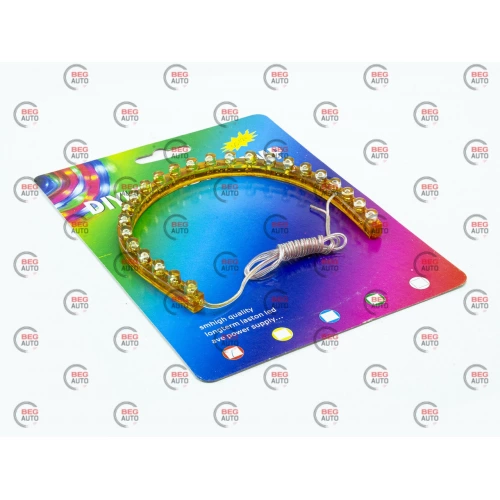 Стрічка світлодіодна гнучка 24 діода (3мм) 12V червона 25см