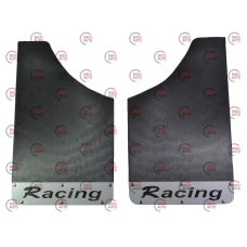 брызговик RACING малый черный + нерж. накл.
