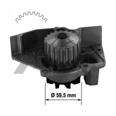 помпа Citroen Berlingo, Peugeot Partner, Expert, 205, 306, 405, 406 1.6i, 1.8/1.9D (87-02)  (AIRTEX)