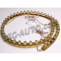 Лента светодиодная гибкая 48 диода (3мм) 12V белая 50см