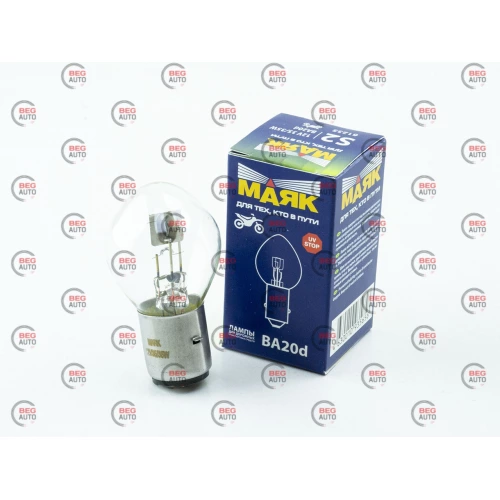 лампа 12V 35-35W H6 S2 груша (слива)