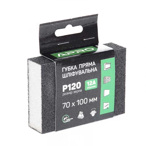 губка шлифовальная Apro 70х100 Р120