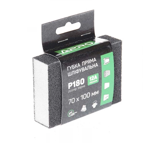 губка шлифовальная Apro 70х100 Р180