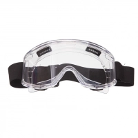 очки защитные "закрытые" прозрачные на резинке Intertool