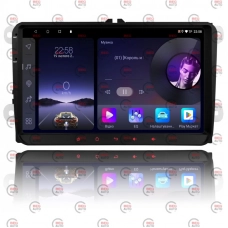 магнитола VW(Skoda) 2DIN Android 10.0 FM/USB/MP3/AVI/сенсор/9"/Wi-Fi/BT/GPS/2Gbх64Gb/CARPLAY