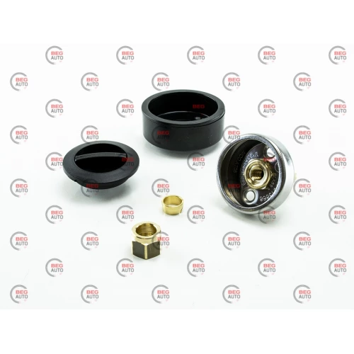 ЗЗП пропан (заправ. пристрій) Tomasetto врізний в бампер з кришкою (під термопластикову трубку)