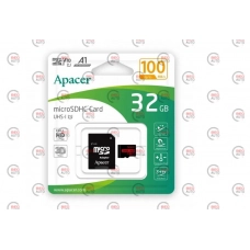 карта пам'яті microSDHC  32Gb class 10 (adapter SD)  Apacer до R100MB/s