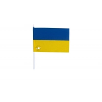 прапорець "УКРАЇНА" (тканина габардин) з присоскою (10см*15)